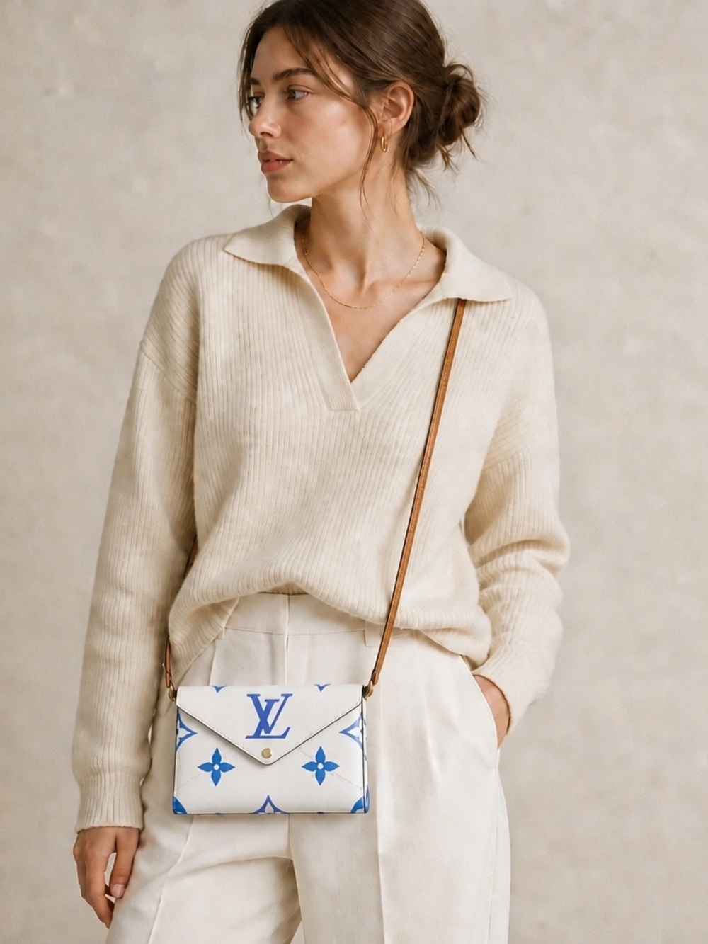 New Louis Vuitton Kirigami Medium Pochette with Blue & Purple Monogram
